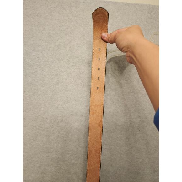 Montana‎ Silversmith Yellowstone Buckle Justin Leather 36 Embroidered West Belt - Picture 10 of 13